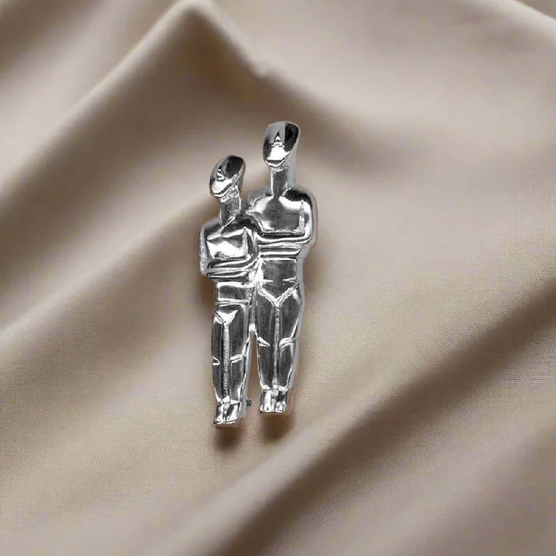 Figurines type Plastira brooch in sterling silver (K-50)