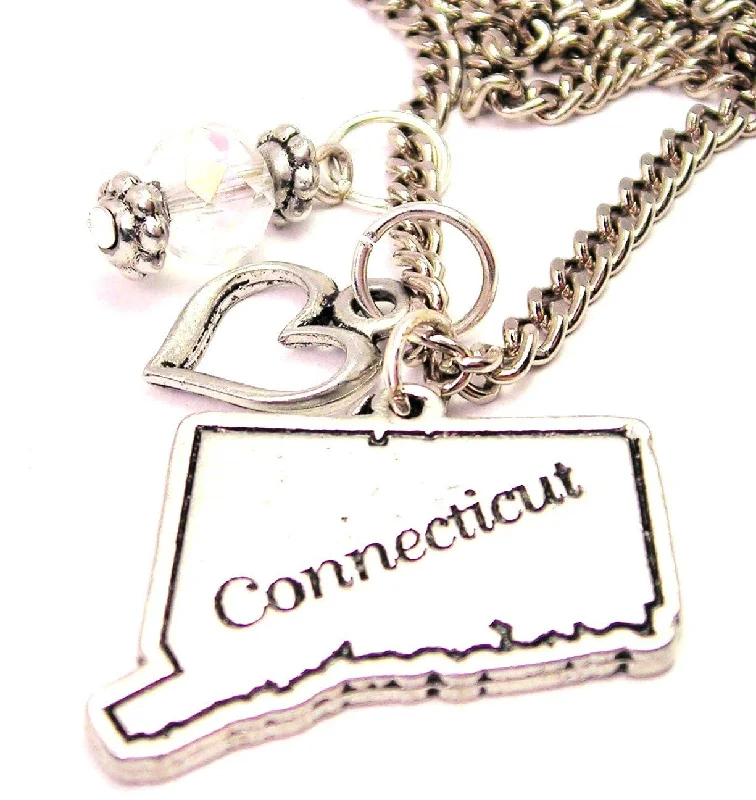 classic necklaces for women -Connecticut Necklace with Small Heart