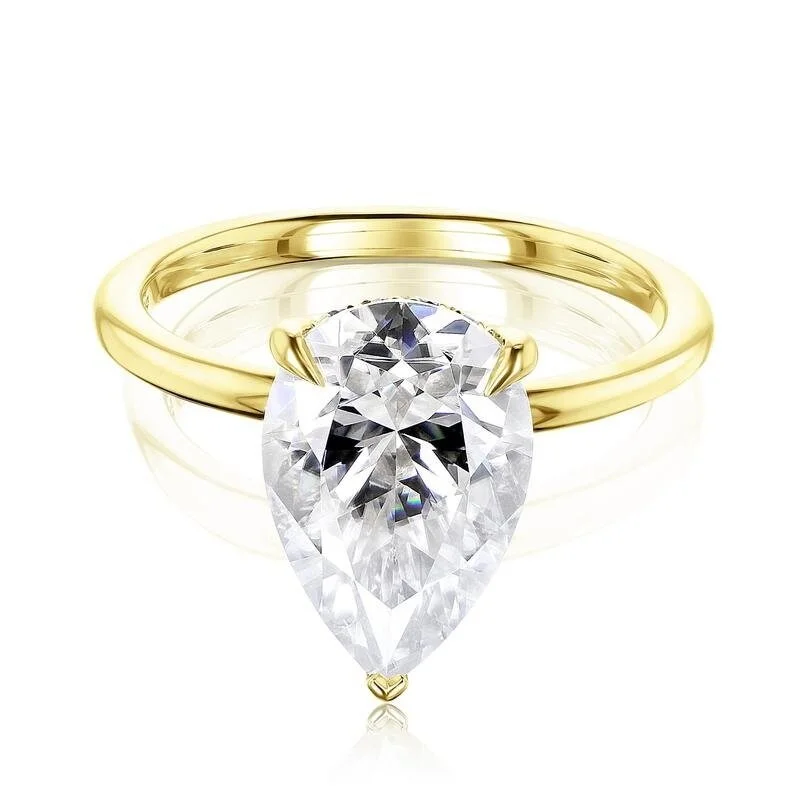 multi-stone rings for women -Annello by Kobelli 14k Gold Piper Ring (FG/VS, DEF/VS)