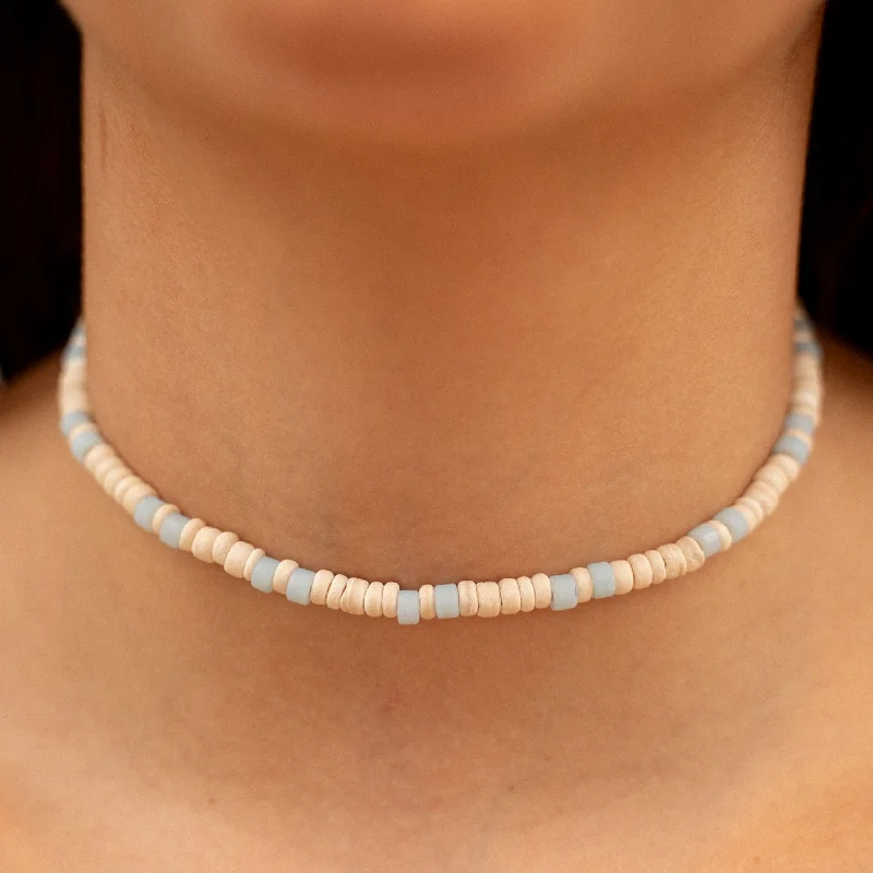 choker necklaces for women -Samosir Natural Beaded Necklace