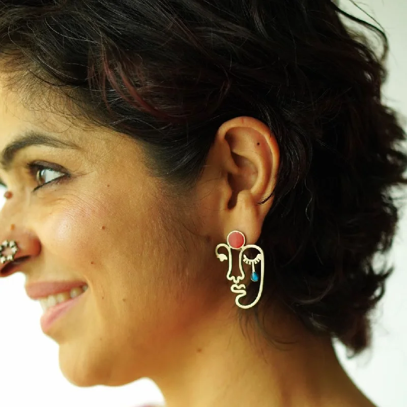 personalized earrings for gifts -Sumukhi Studs