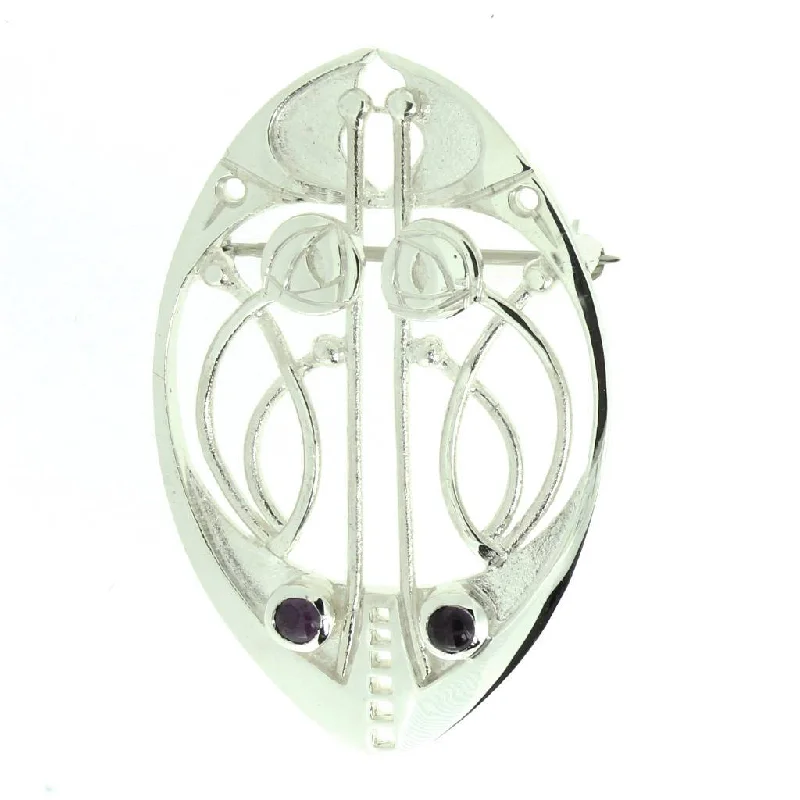 Silver Celtic Mackintosh Brooch - CRM