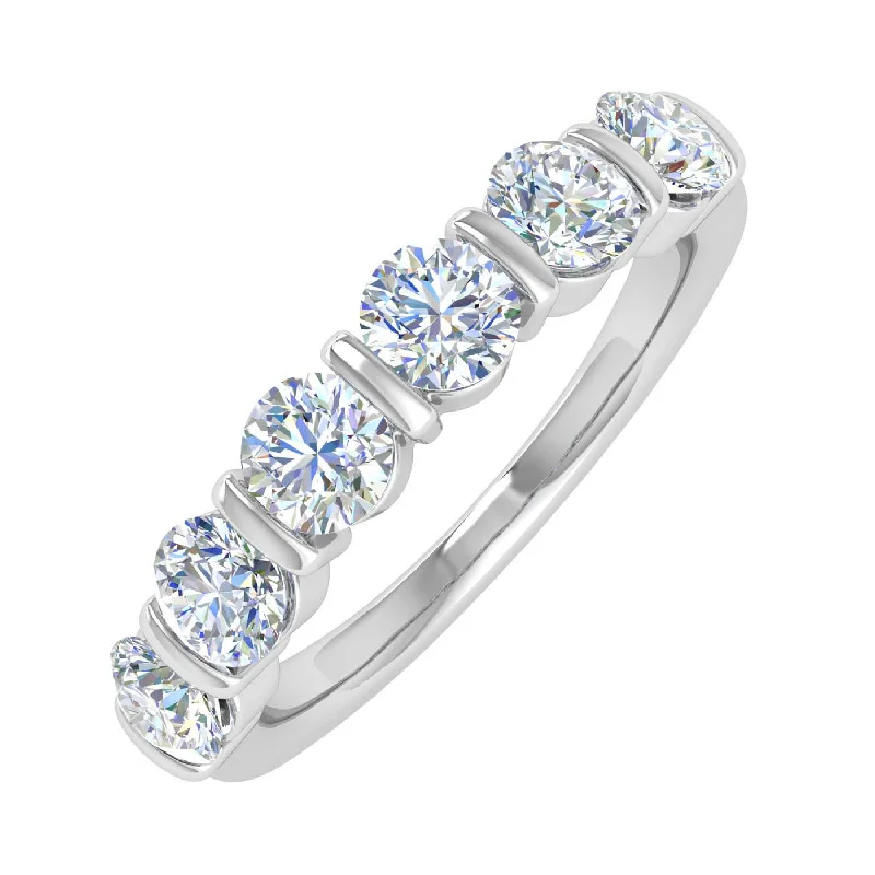 unique diamond rings for women -1 1/5 Carat Diamond Wedding Band Ring in Gold