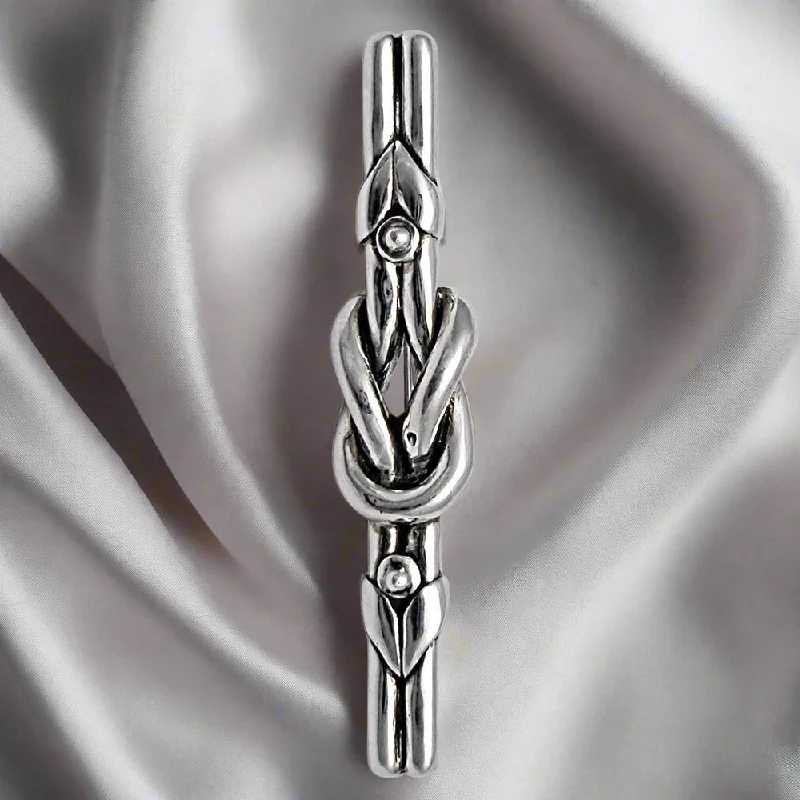 Love Knot Brooch in Sterling Silver (K-09)