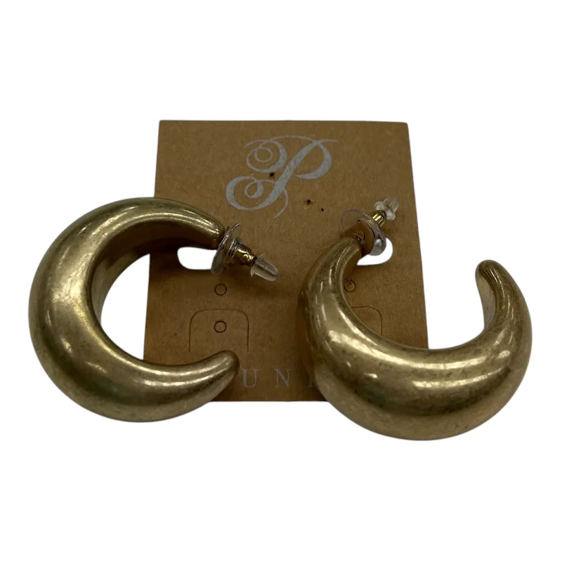 big hoop earrings for women -Earrings Hoop By Plunder In Gold