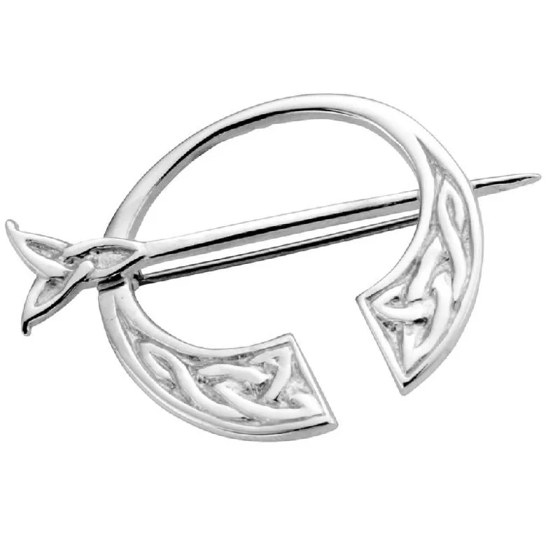 Sterling Silver Celtic Pennanular Brooch - NO082