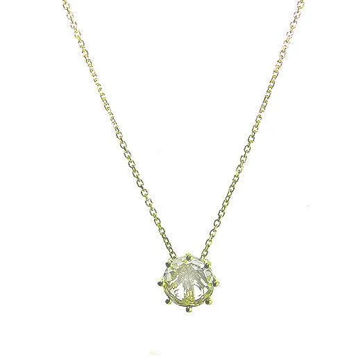 diamond necklaces for women -White Quartz Pendant Necklace