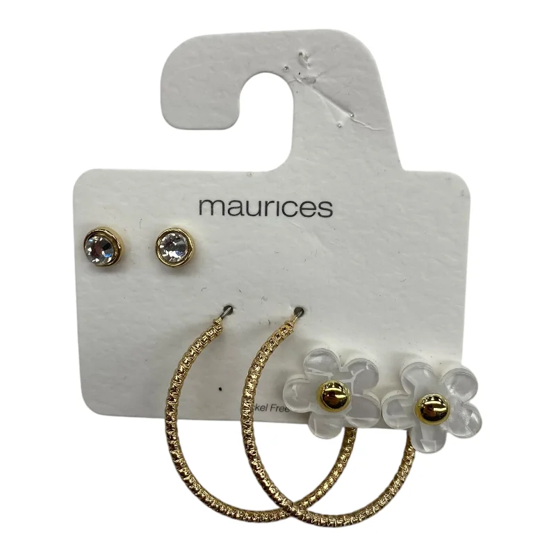 thick hoop earrings -Earrings Other By Maurices In Gold, Size:03 Piece Set