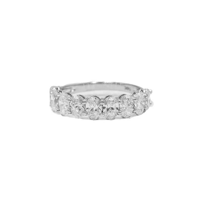 wedding sets with rings -14kw 2.24ctw Oval-Cut Diamond Band