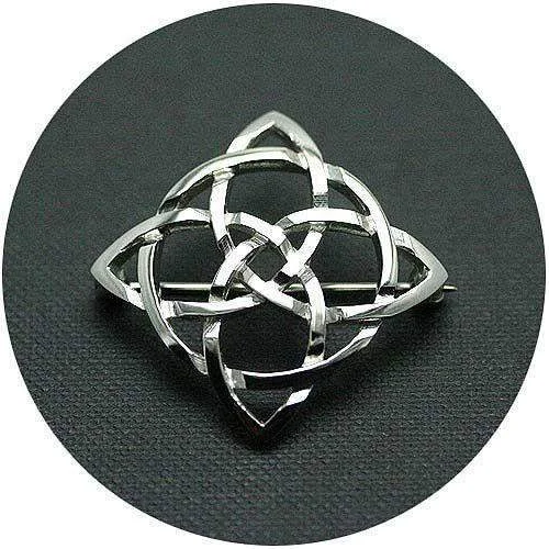 Silver Celtic Brooch - C26