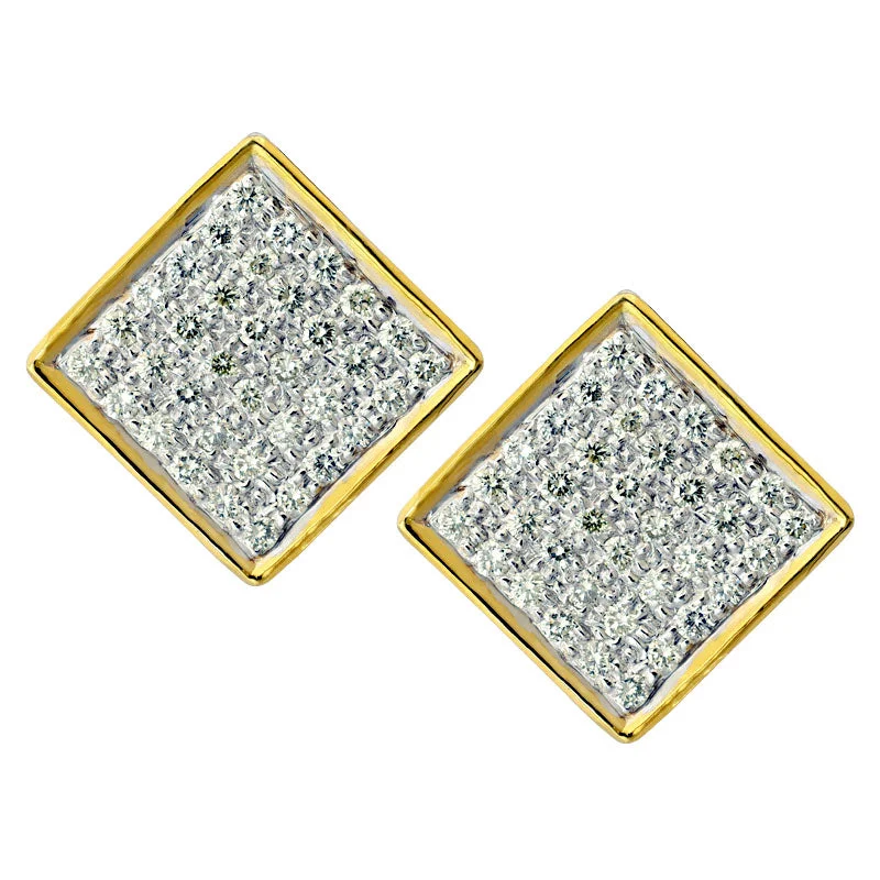 moonstone earrings for women -Earrings-Diamond