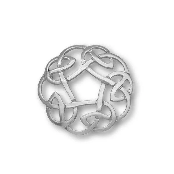 Sterling Silver Celtic Brooch - B268