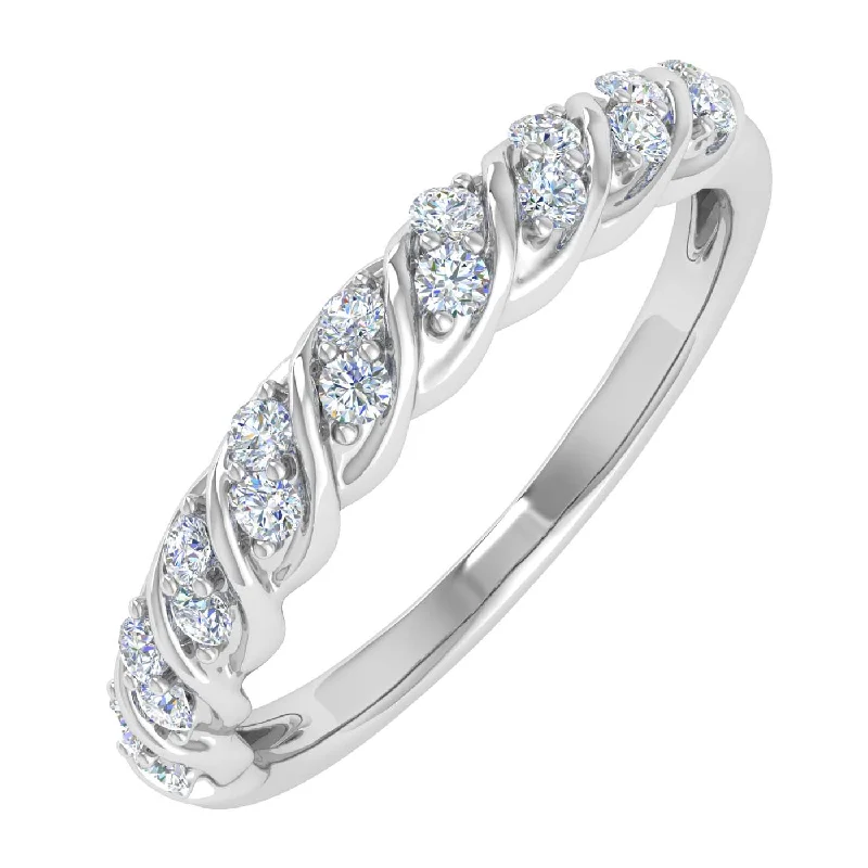 classic rings for women -1/4 Carat Diamond Wedding Band Ring in Gold