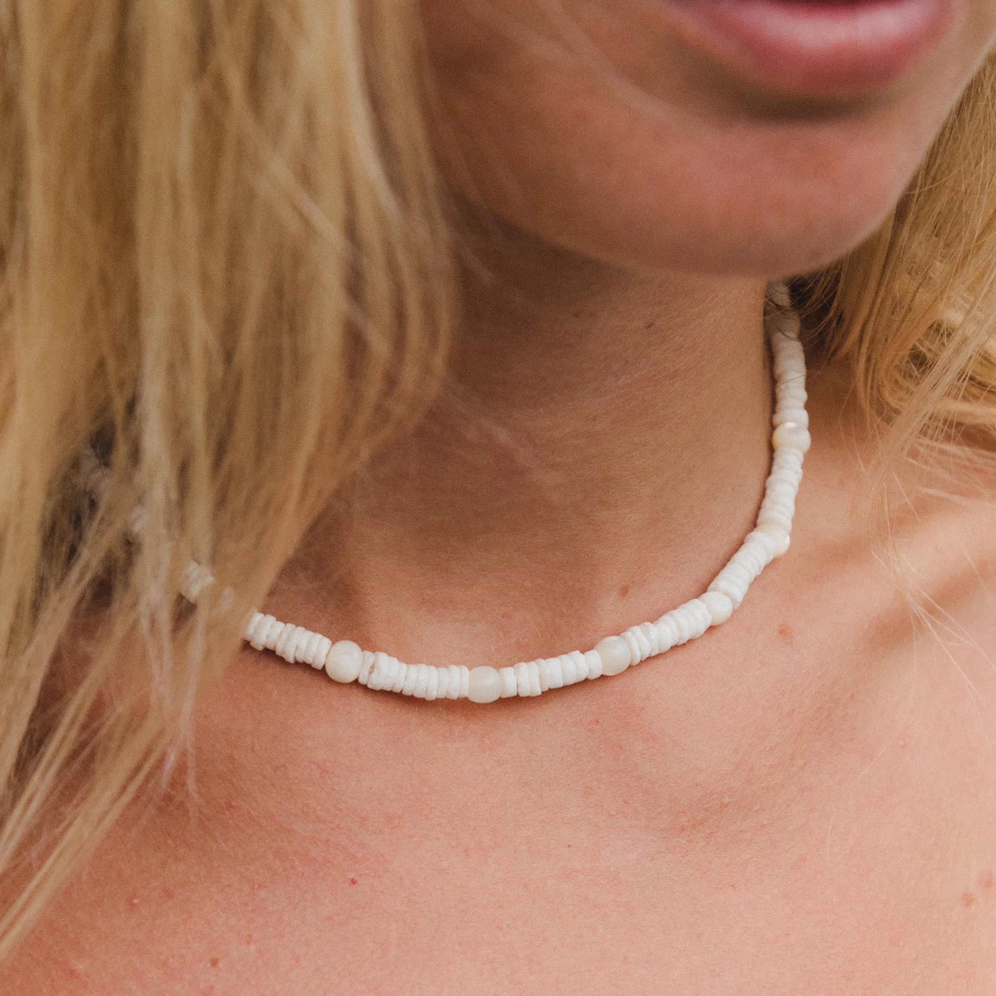 diamond necklaces for women -Madasari Beach Mother of Pearl Necklace