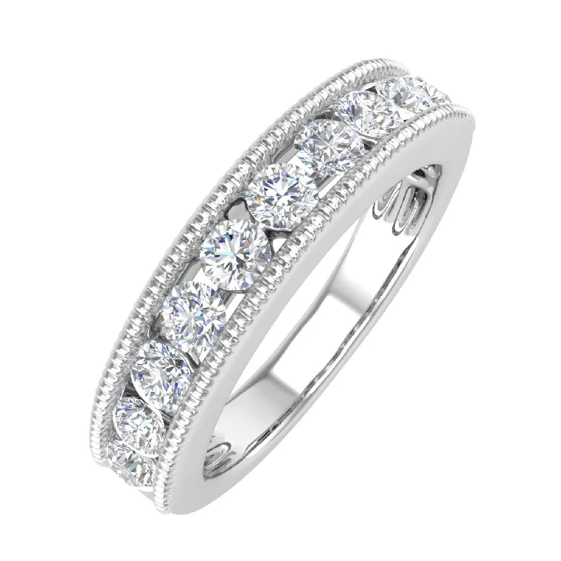 fashion engagement rings -1 Carat Diamond Wedding Band Ring in Gold