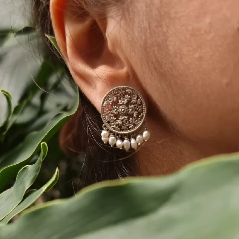 hoop earrings for women -Gulistaan Jaali  Studs