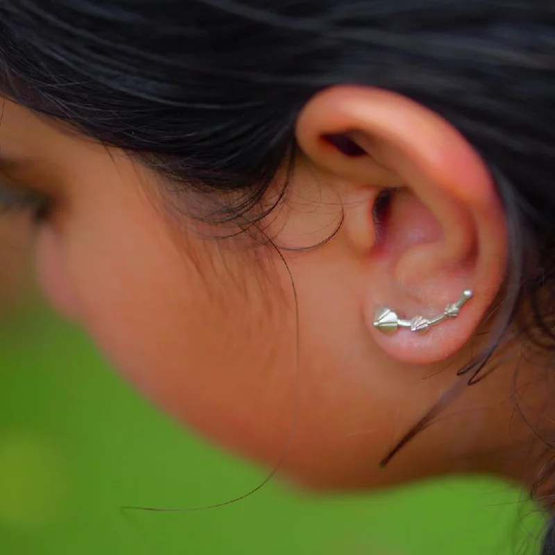 colorful earrings for women -Floral Cluster Studs (Kids)