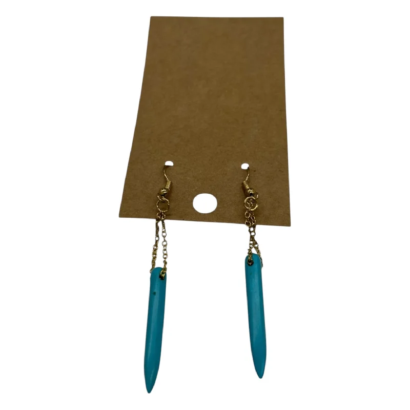 dangle earrings for women -Earrings Dangle/Drop By Clothes Mentor In Blue