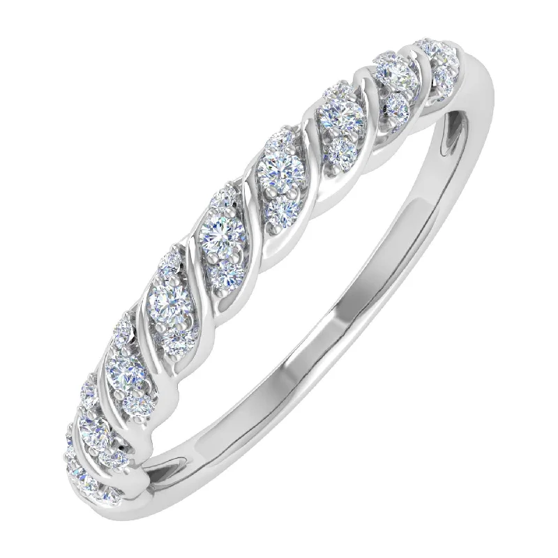 wedding bands for women -0.15 Carat Diamond Wedding Band Ring in Gold