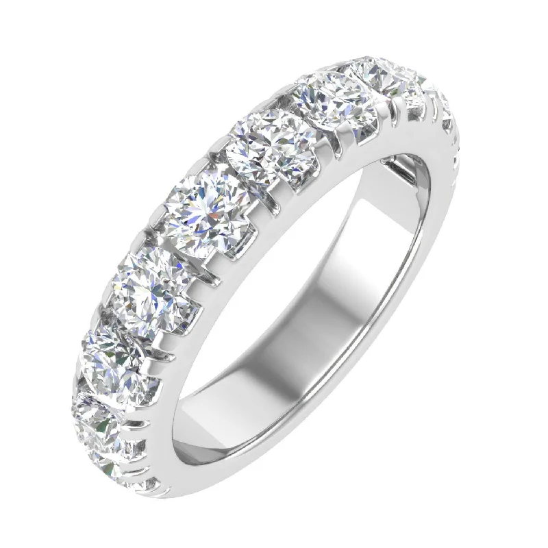 wedding sets with rings -2 Carat (ctw) Diamond Wedding Band Ring in Gold - IGI Certified