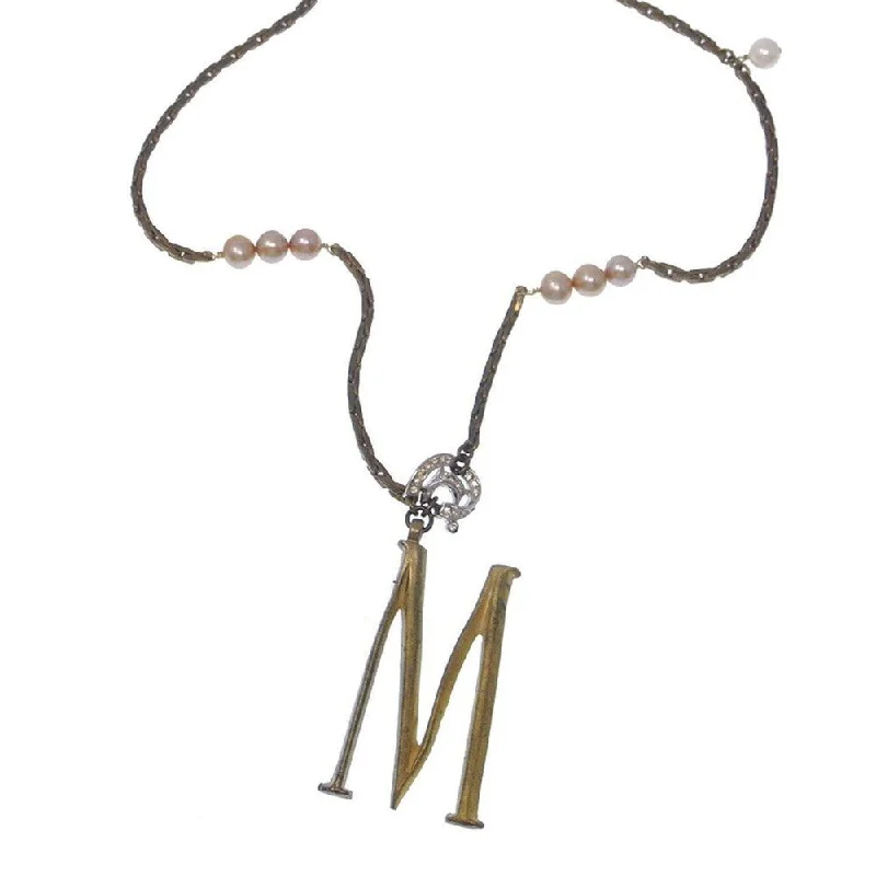 choker necklaces for women -Lulu Frost Plaza Letter M Necklace