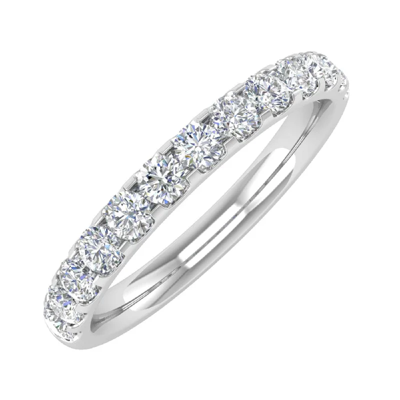 multi-stone rings for women -1/2 Carat Round Diamond Wedding Band Ring in Gold