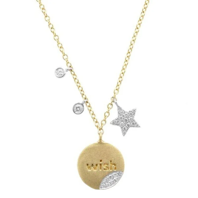 engraved necklaces for women -Wish Necklace