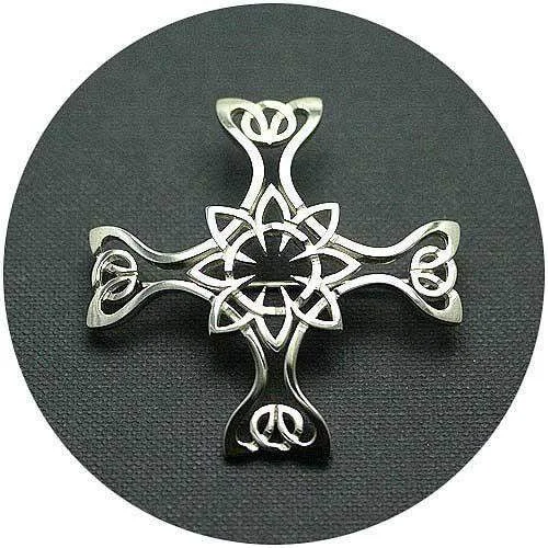 Silver Celtic Brooch St Columbo