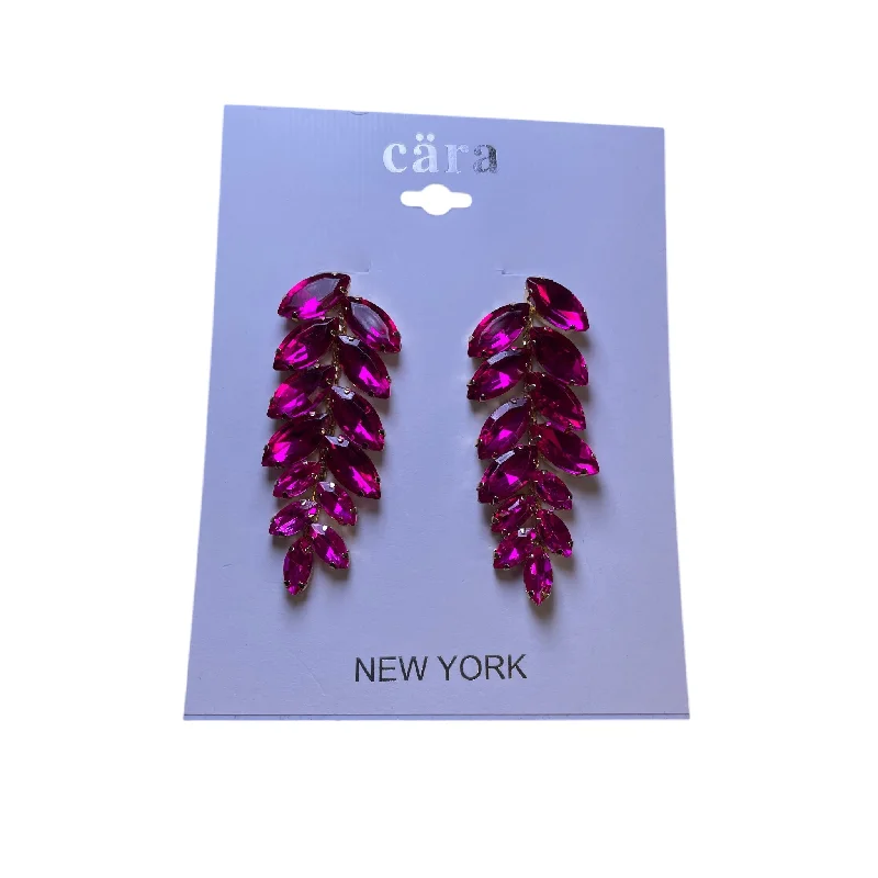 statement earrings for women -Earrings Dangle/Drop By Cara In Pink