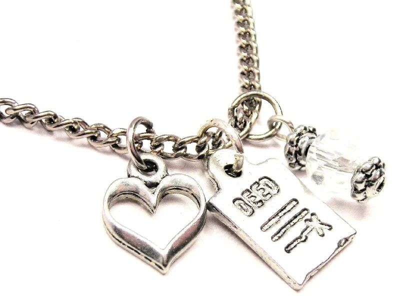 classic necklaces for women -Deed Necklace with Small Heart