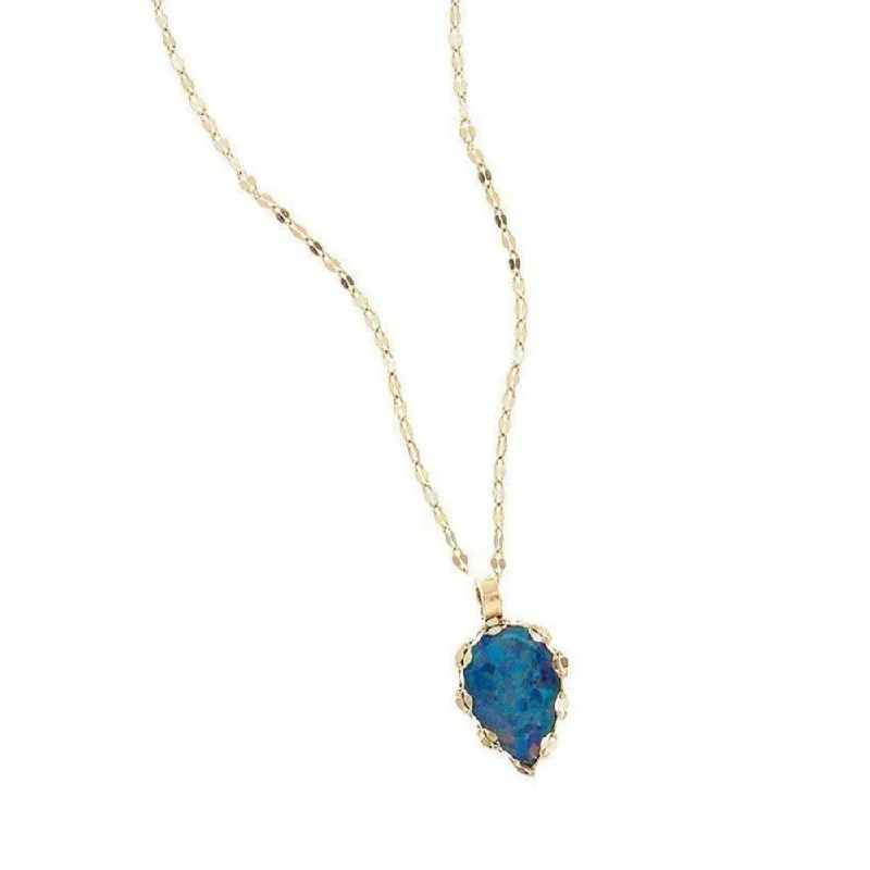 crystal necklaces for women -Casino Charm Necklace with Opal