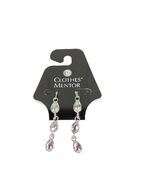 silver dangle earrings for women -Earrings Dangle/drop By Clothes Mentor