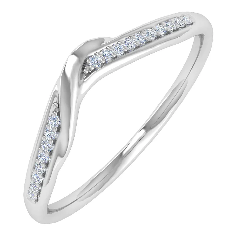 solitaire rings for women -0.05 Carat Diamond Wedding Band Ring in Gold