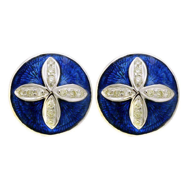 bohemian earrings for women -Earrings-Diamond (Enamel)