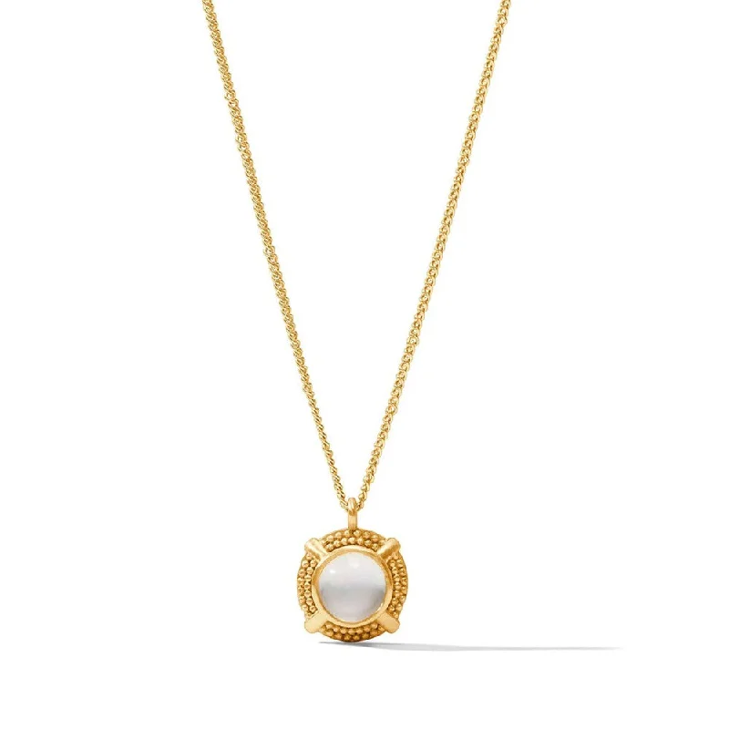 romantic necklaces for women -Cabochon Solitaire Necklace