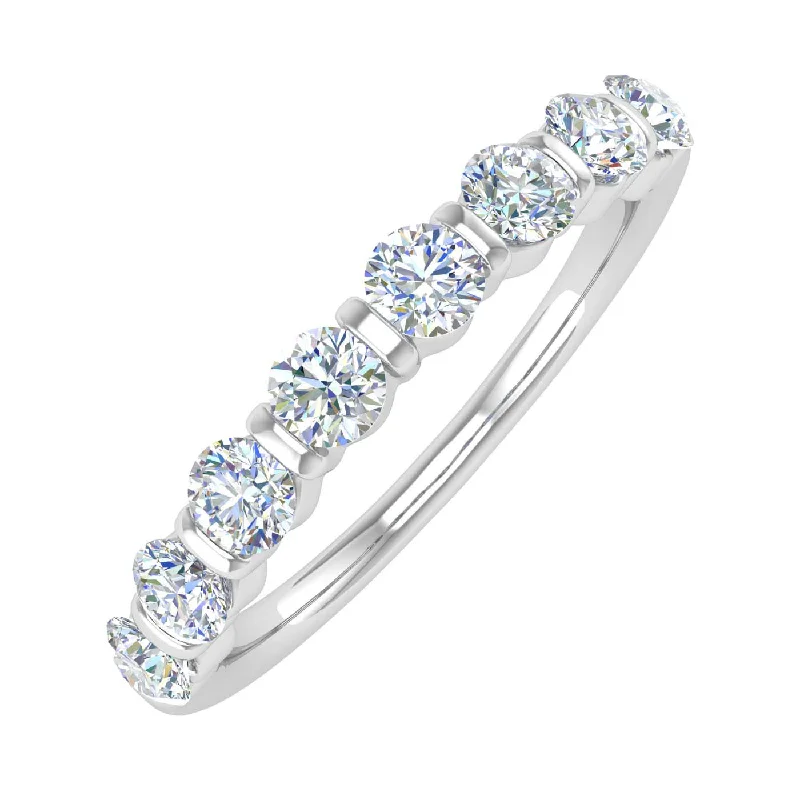 promise rings with birthstones -1 Carat Diamond Wedding Band Ring in Gold