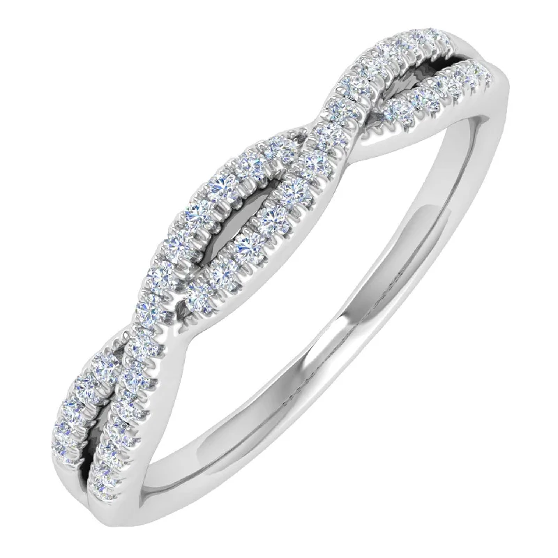 wedding bands with diamonds -0.15 Carat Diamond Wedding Band Ring in Gold