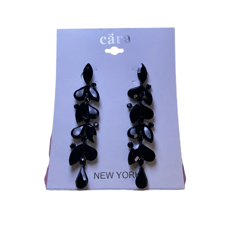 diamond earrings for women -Earrings Dangle/Drop By Cara In Black