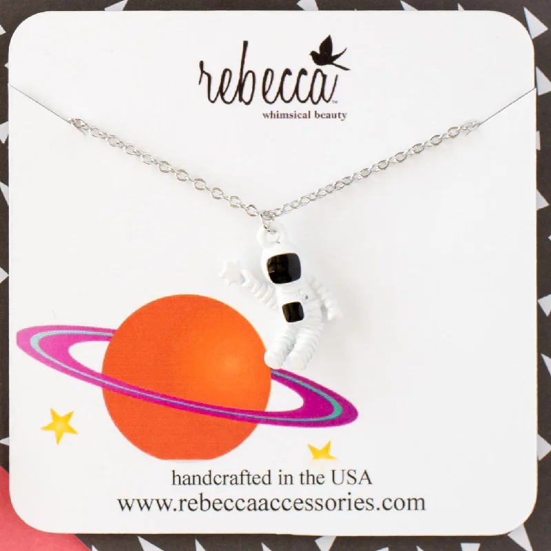 infinity pendant necklaces -Astronaut Necklace - Children's