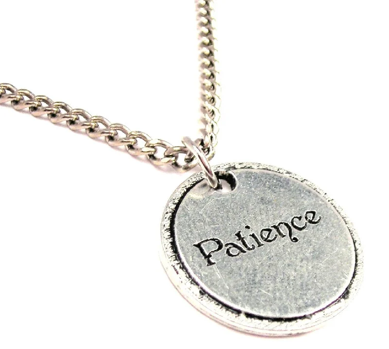 diamond pendant necklaces for women -Patience Single Charm Necklace