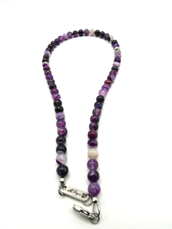 long chain necklaces for women -Purple Orbit Necklace