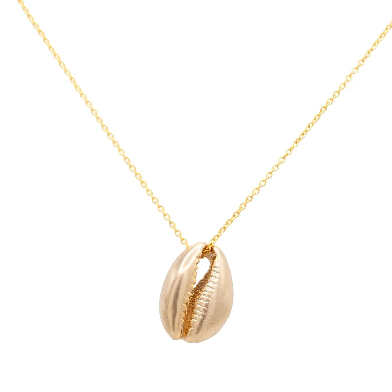 colorful necklaces for women -Cowrie Shell Charm Necklace