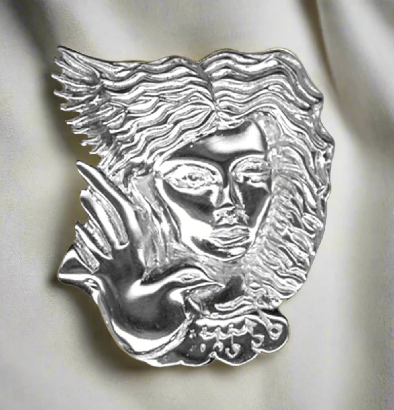 Greek Traditional Brooch in Sterling silver (K-13)