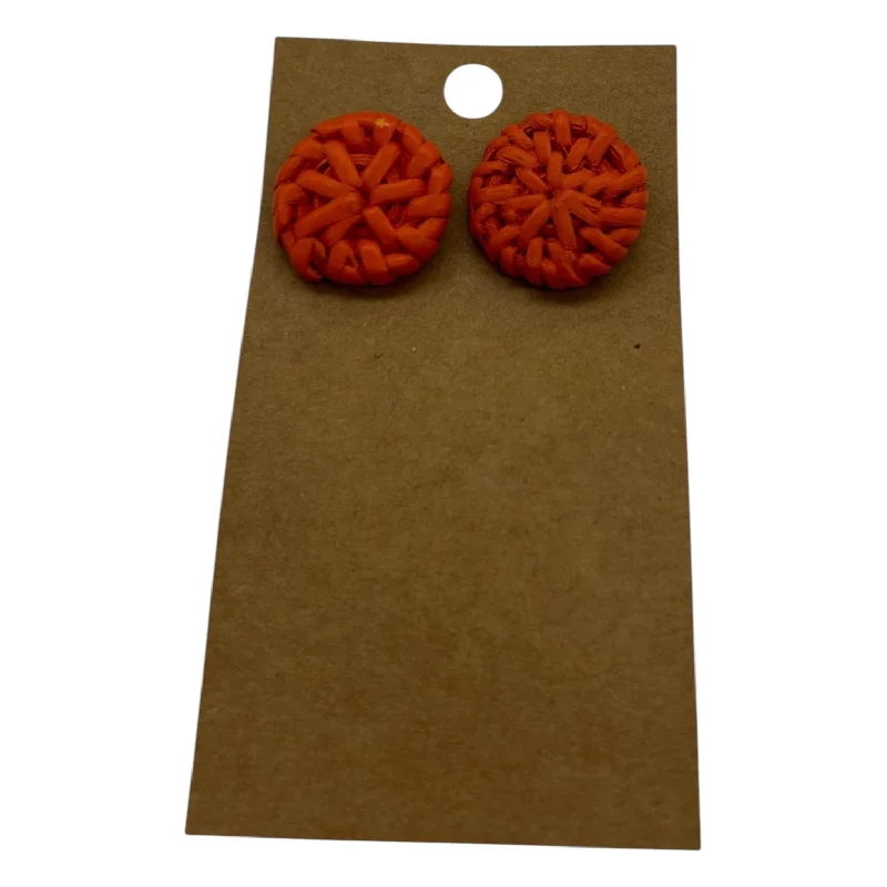 drop earrings for women -Earrings Stud By Clothes Mentor In Orange