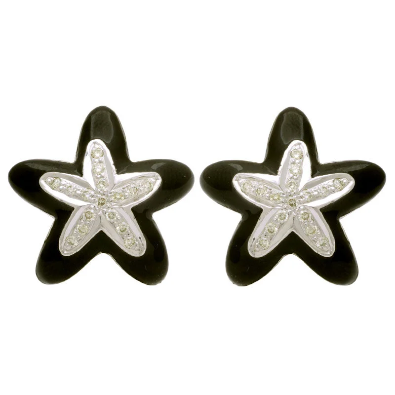 stud earrings for women -Earrings-Diamond (Enamel)