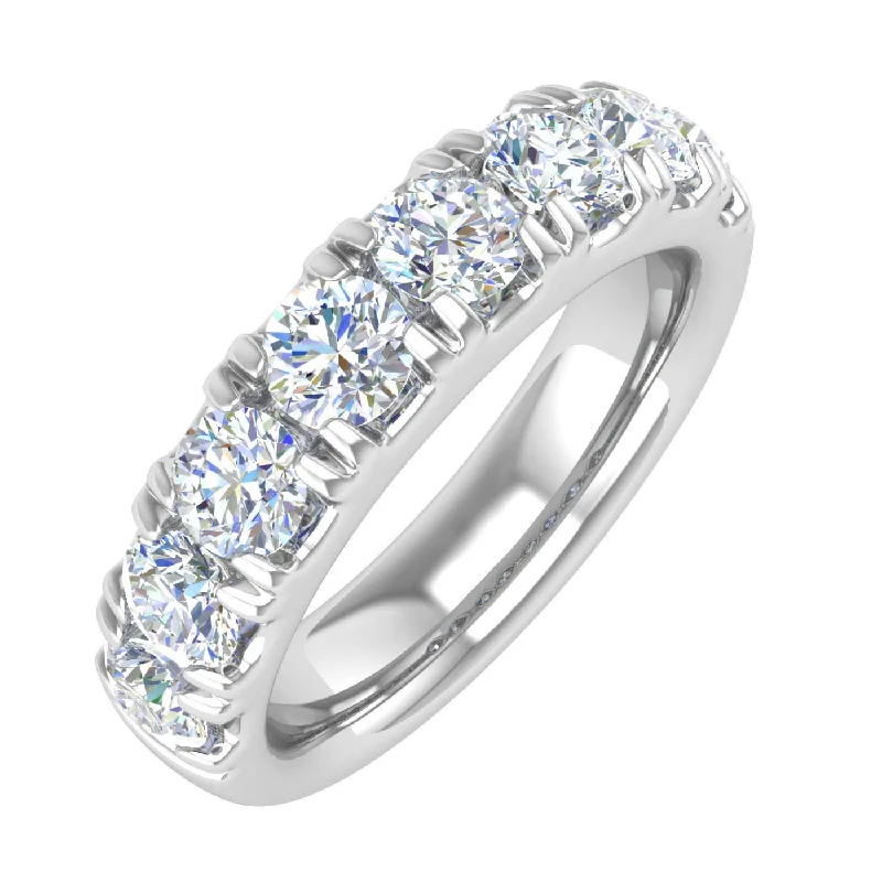 elegant diamond rings for women -Gold Diamond Wedding Band Ring (1.25 Carat)