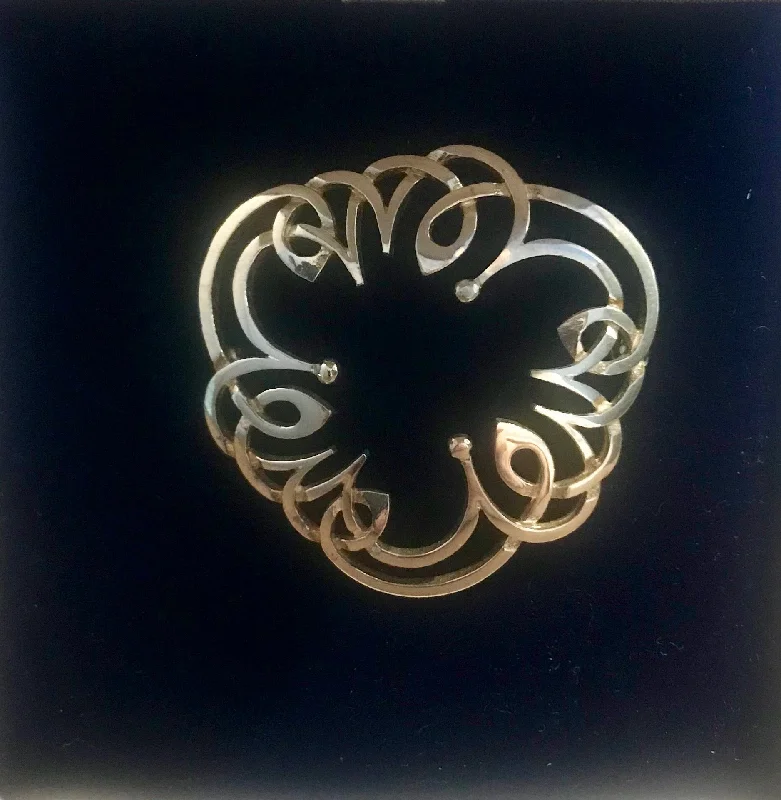 Silver Celtic Brooch - C89