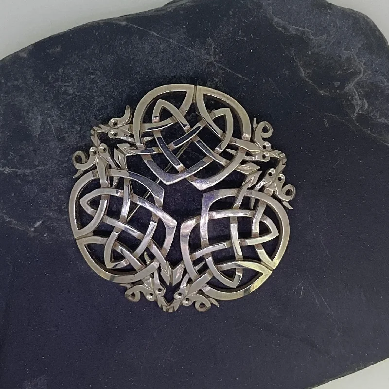 Silver Celtic Brooch - Z1