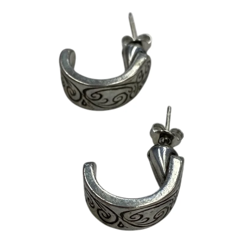 zirconia earrings for women -Earrings Hoop By Clothes Mentor In Silver