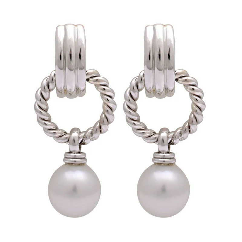 simple earrings for women -Earrings-South Sea Pearl